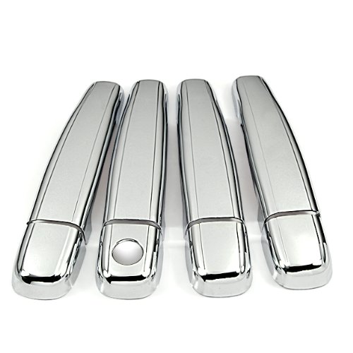 Triple Mirror Chrome Side Door Handle Covers Trims For 2001 2002 2003 2004 2005 2006 2007 2008 Peugeot 307 CC SW Citroen C2 C3 Brand NEW Body 99_Online CH-01-0036B