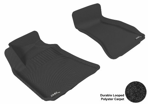 3D MAXpider U-ACE DODGE CHALLENGER 2008-2013 CLASSIC BLACK R1 L1DG00112209 Floor Mat Floor Mats Custom Fit 3D MAXpider L1DG00112209