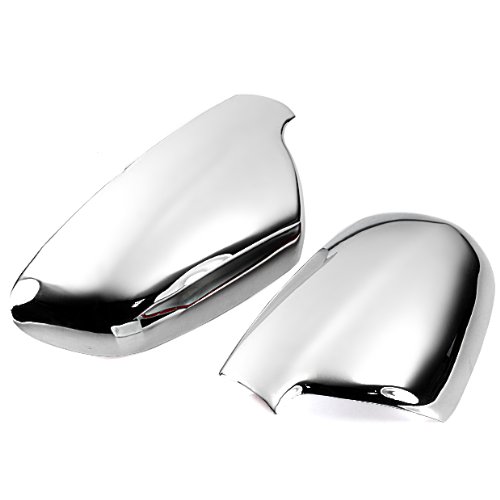Triple Chrome Side Mirror Cover Trims Kits For Peugeot 307 / 307CC / 307SW / 407 2004 2005 2006 Brand New Half Mirror Mirrors 99_Online CH-02-0014C