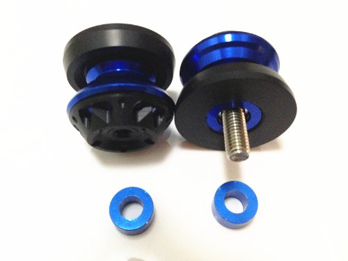 Rear Stand Swingarm Spools for Kawasaki 8mm Ninja Zx10r 2011 2012 2013 Blue Swing Arm Spools Arashi CM