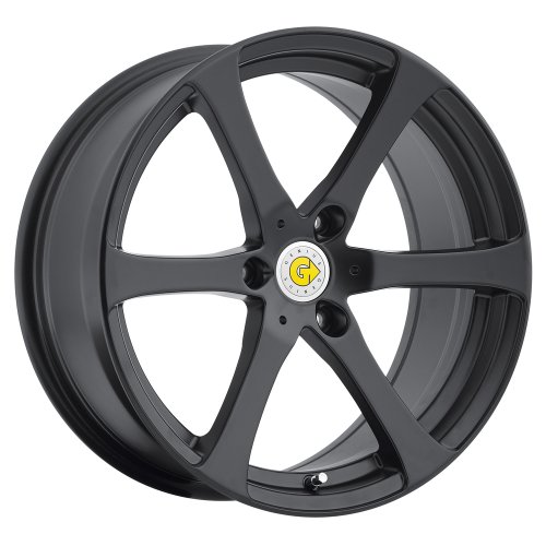 Genius Newton 15 Black Wheel / Rim 3x112 with a 22mm Offset and a 57.1 Hub Bore. Partnumber 1565GEN223112B57 Car Genius 1565GEN223112B57