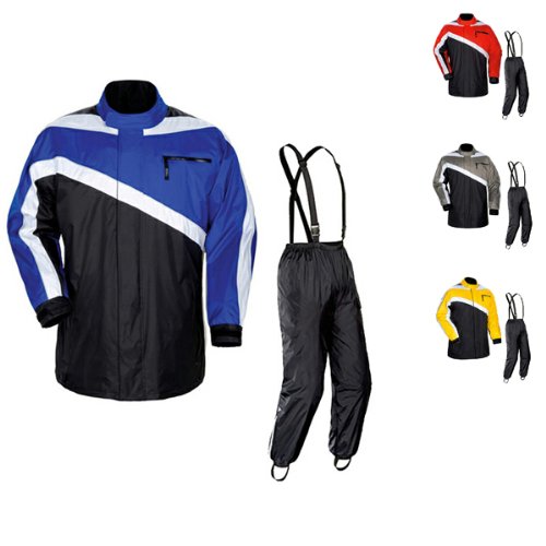 Tour Master Defender Two-Piece Rainsuit 2XL Silver Racing Suits Tourmaster TourmasterDefender-2XL-Silver