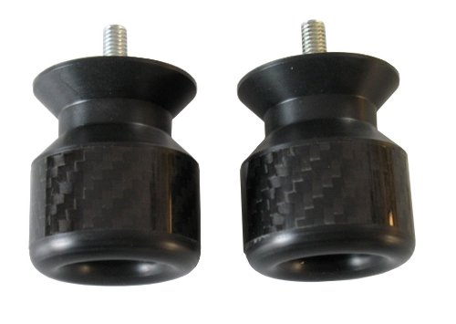 Carbon Delrin Swingarm Spools Yamaha Yzf R1 R6 1998-2012 Yzf-R1 Yzf-R6 Swing Arm Spools alphamoto RMI-SWSP102-CARBON