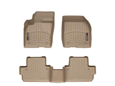 WeatherTech Custom Fit FloorLiner - Volvo C30 - 2007-2012 - 1st & 2nd Row Tan Custom Fit WeatherTech 452791-452792