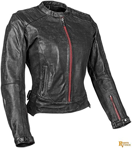 Speed and Strength Black Widow Women's Motorcycle Leather Jacket (Black, Medium) Gloves Speed and Strength 877478