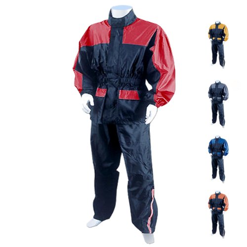 Motorcycle Rain Gear - Two Piece Rain Suit RS5031 L Blue Racing Suits Thunder Under RS5031-L-Blue