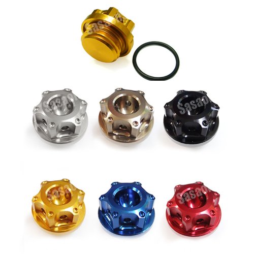 MIT Motors - RED - Yamaha Anodized Oil Filler Cap - FZR 600 YZF 600R R6 R6S R1 FZ1 FZ6 FZ8 XJ6 MT-01 Oil Filler Caps Made in Taiwan Y-OC2-RD