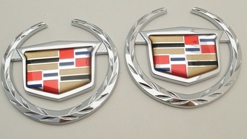CADILLAC CTS ONE PIECE CHROME WREATH AND CREST EMBLEM Emblems AGW 1PIECECTS