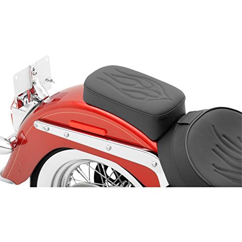 Drag Specialties Pillion Pad - Narrow Flame 0802-0787 Complete Seats Drag Specialties 0802-0787