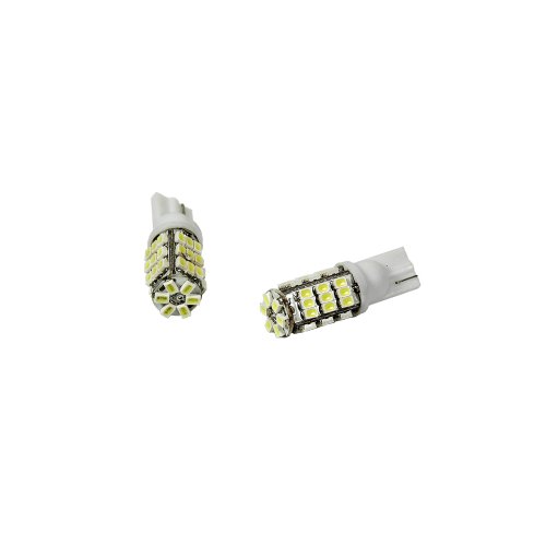 Pair of (2) T10 12V White 42-LED Parking City Light Bulbs 168 194 2825 W5W Parking Light Assemblies LEDpartsNow Parking-C11W