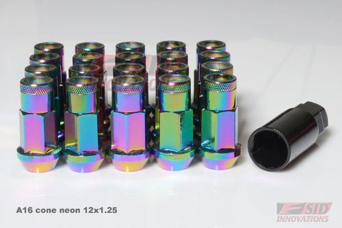 Wheel Studs FSID INNOVATION AMZ-DRAG-NEON CHROME-12x1.25 CONE