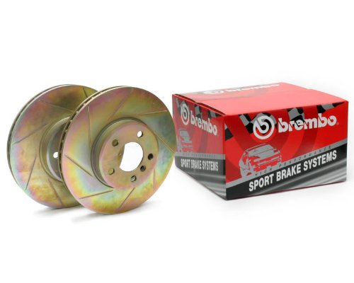 Rotors Brembo Sport Slotted Front Rotors Mitsubishi Eclipse GSX GST 91-94 