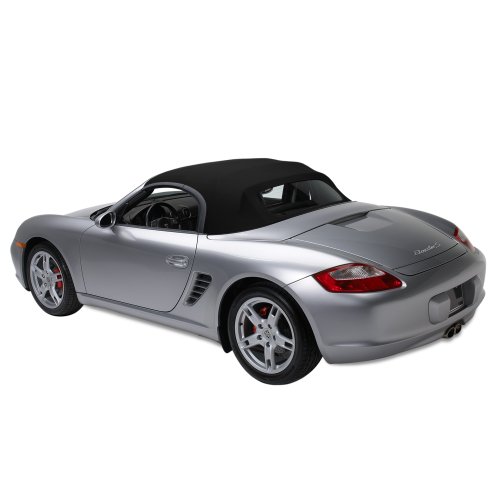 Porsche Boxster Convertible Top in Original Haartz German A5 Singed Cloth with Glass Window Black Tops & Roofs Sierra Auto Tops & Seats 10-07-BOX-017