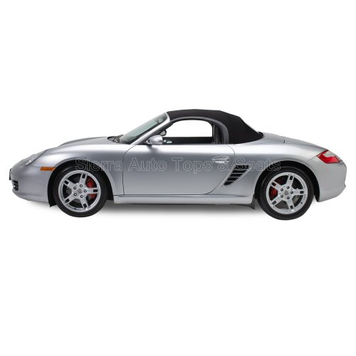 Porsche Boxster Convertible Top 97-02 in Black Twillfast RPC with Glass Window Tops & Roofs Sierra Auto Tops & Seats 10-07-BOX-015