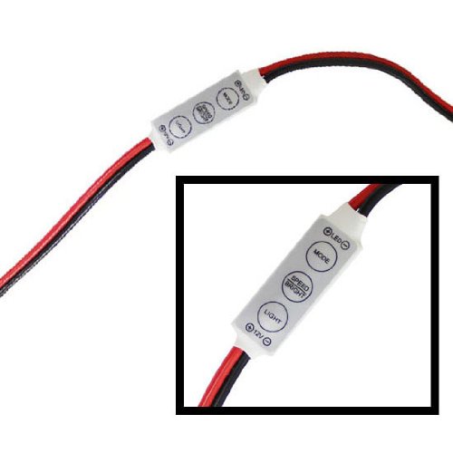 iJDMTOY (1) 12V Wired Control Module w/ Solid, Strobe and Flash Features For Car, Boat, Household LED Strip or LED Bulb Bulbs iJDMTOY AA1092