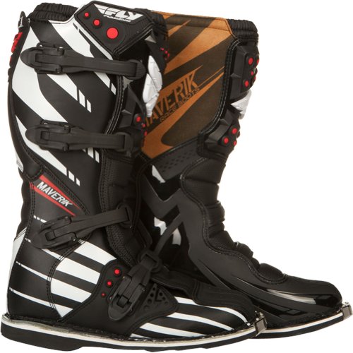 Fly Racing Maverik F4 Boots - 8/Black/White Boots Fly Racing 363-56608