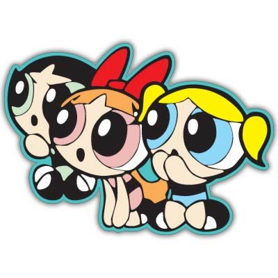 Bumper Stickers, Decals & Magnets Sticky Pig c-powerpuff5 6