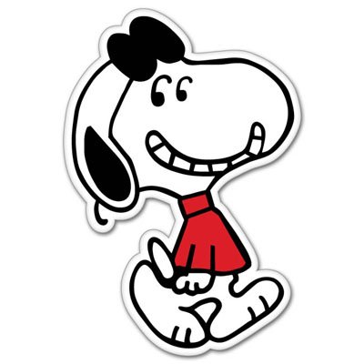 Bumper Stickers, Decals & Magnets Sticky Pig c-snoopy12 2.5