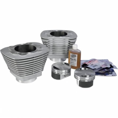 Revolution Performance Monster Big Bore Kit (90 Flat Top) - Bore 3.875 - 10.5:1 Compression - Silver 201-412W Pistons Revolution Performance 201-412W