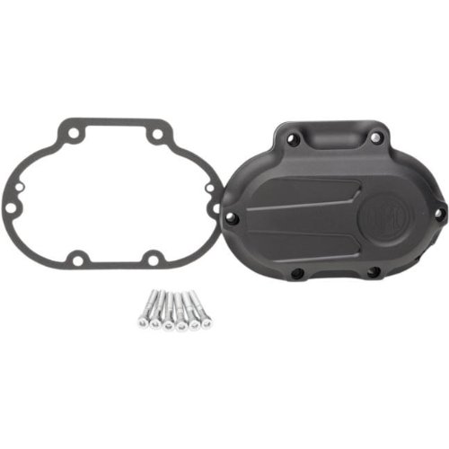 Performance Machine Scallop 6 Speed Cable Transmission Side Cover - Black Ops 0066-2027-SMB Drive Train Performance Machine 0066-2027-SMB