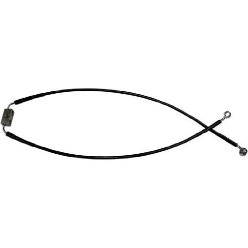 Drag Specialties Black Vinyl Coated Extended Length ABS Stainless Steel Front Brake Line Kit - (+6) 612137-6BLK Brake Kits Drag Specialties 612137-6BLK
