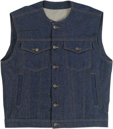 Biltwell Inc. Prime Cut Vest without Collar , Gender: Mens/Unisex, Primary Color: Blue, Size: 2XL, Distinct Name: Indigo DV-IND-DN-XXL Parts Biltwell DVINDDNXXL