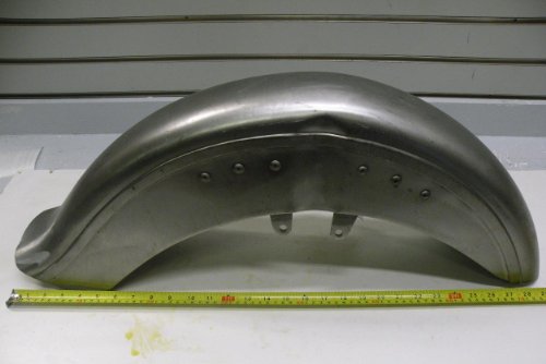 Custom Skirted Front Fender With Flip 35mm 39mm 73-03 5 3/4 Unpainted Harley Fenders Custom Chrome J13196
