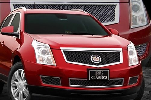 E&G CLASSIC 10 THRU 13 CADILLAC SRX HEAVY MESH GRILLE 2PC BLACK ICE Grille Inserts E&G CLASSIC 1003-B104-10