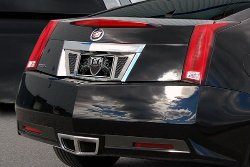 E&G CLASSIC 11 THRU 13 CADILLAC CTS COUPE REAR TAG SURROUND WITH MESH INSERTS BLACK ICE Grille Inserts E&G CLASSIC 1122-B710-11