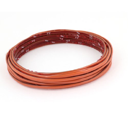 Auto Car Orange 5 Meter Flexible Soft Plastic Panel Moulding Trim Strip Wiper De-Icing Strips Amico Amico