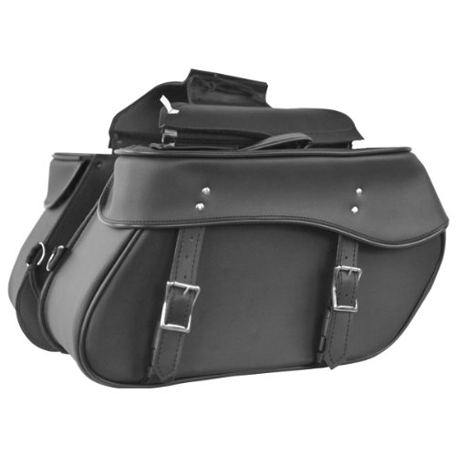 Motorcycle Slanted Saddlebags SD216 18 X 9.5 X 7 Saddle Bags Jafrum SD216