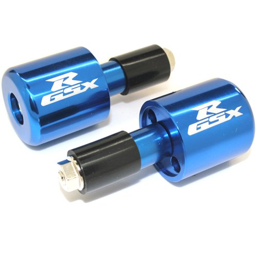 MIT Motors - GSXR LOGO - BLUE - Suzuki CNC Bar Ends TL1000R TL1000S Bandit 1200 SV650 SV1000S Katana 600 750 Bar Ends MIT Motors BE-GL-NBU