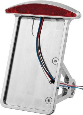 HardDrive License Plate Vertical Frame - Flat - Side mount - Half Moon LED P28-6144NU Frames Harddrive P28-6144NU
