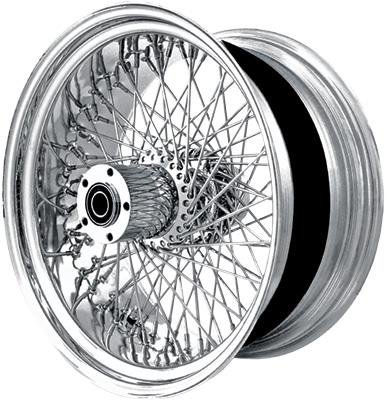 DNA 60 Spoke - 21in. x 2.15in. - Front Wheel , Position: Front, Rim Size: 21, Color: Chrome M21220236 Parts DNA M21220236