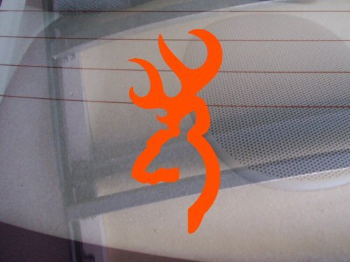 Browning Logo Car Window Vinyl Decal Sticker 5 Tall (Color: Orange) Bumper Stickers, Decals & Magnets Sticker Crazy S-44