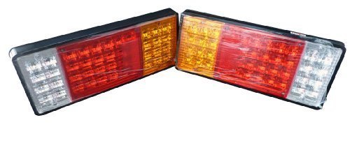 GENSSI Trailer Semi Rig Truck Bus LED Commercial 12V LED Tail Lights Taillights Categories GHR1006