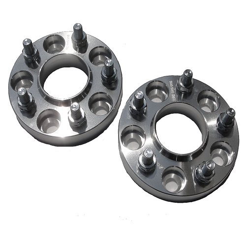 Titan Wheel Accessories t100-5475-705-1215-2 Set of 2 5x4.75 1 inch (25mm) Hubcentric (70.5mm Hub) Wheel Spacers 12x1.5 studs Spacers Titan Wheel Accessories t100-5475-705-1215-2