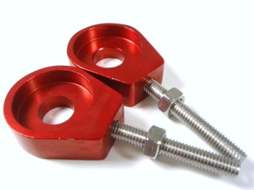 RED 12MM CHAIN ADJUSTER HONDA XR50 CRF50 SDG SSR BIKE AD01 Chain & Sprocket Kits PCC MOTOR PCC AD01 RED