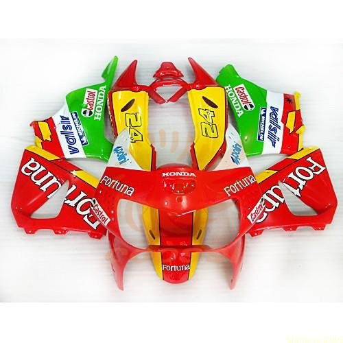 NEW ABS Bodywork Fairing For HONDA CBR900RR 919 98-99 Red Green FO Fairing Kits Wotefusi CK272*