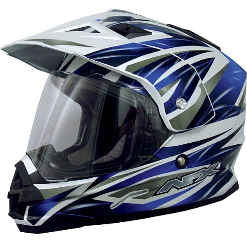 AFX FX-39DS Dual Sport Strike Full-face Street Helmet Blue SM Helmets AFX 01102485