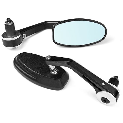7/8 CNC Aluminum Anti-glare Handle Bar End Side Mirror for Kawasaki EX Ninja 2x Mirrors Amazinea M02-093-AZA-1