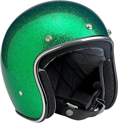 Biltwell Bonanza MegaFlake Helmet - X-Large/Gang Green Helmets Biltwell 0104-1530