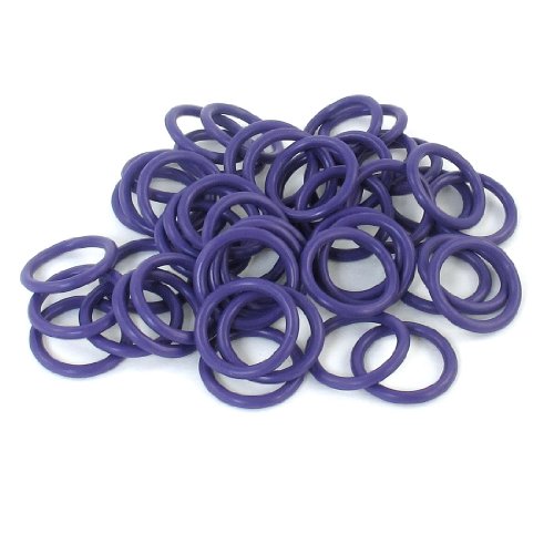 100pcs HNBR Car Truck Van Air Con A/C Purple Seal O Ring 14.3 x 11.5 x 1.7mm O-Rings & O-Ring Kits Amico Amico