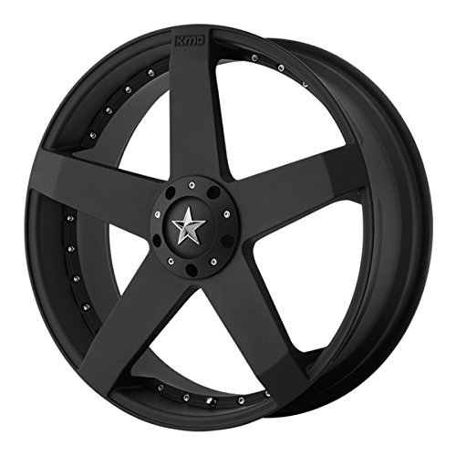 KMC Wheels  Rockstar Car Wheel with Matte Black Finish (17x7.5/5x4.5) Car KMC Wheels KM77577546742