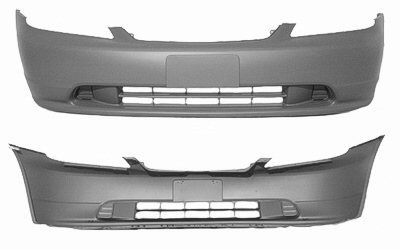 Pre Painted Honda Civic (Coupe/Sedan) Front Bumper Painted to Match Vehicle Bumpers Lesonal/Aftermarket 04711S5PA90ZZ-03