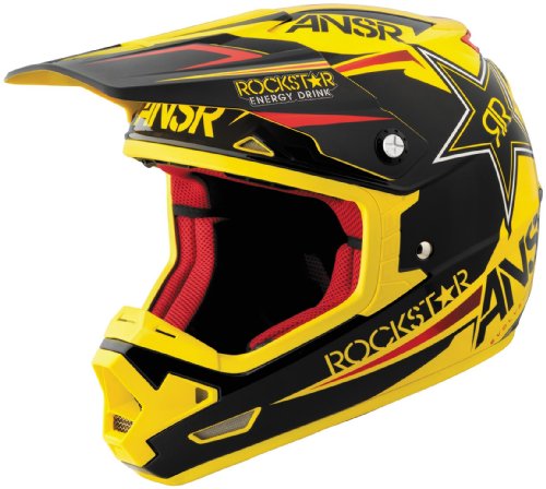 Answer Evolve Rockstar VI Helmet , Distinct Name: Rockstar VI Black/Yellow, Gender: Mens/Unisex, Helmet Category: Offroad, Helmet Type: Offroad Helmets, Primary Color: Yellow, Size: XL 454629 Helmets Answer 45-4629