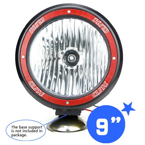 Round 9-32V 55W 9 6000K HID Xenon Work Spot Light SUV Jeep Truck ATV Offroad For Chevrolet Mercedes-Benz Spot Lights Wotefusi QP599-S*