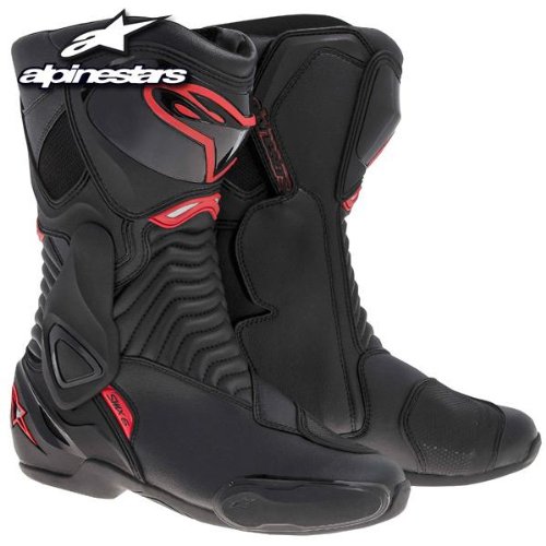 Alpinestars SMX-6 Boots , Primary Color: Black, Size: 43, Distinct Name: Black/Red, Gender: Mens/Unisex 2223014-13-43 Boots Alpinestars 10006484