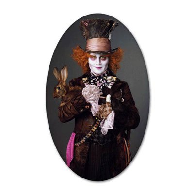 Alice in Wonderland Mad Hatter vynil car sticker 3 x 5 Bumper Stickers Sticky Pig c-alice4 5