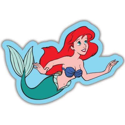 Little Mermaid Ariel Disney Princess vynil car sticker 4 x 6 Bumper Stickers Sticky Pig c-littlemerm3 6